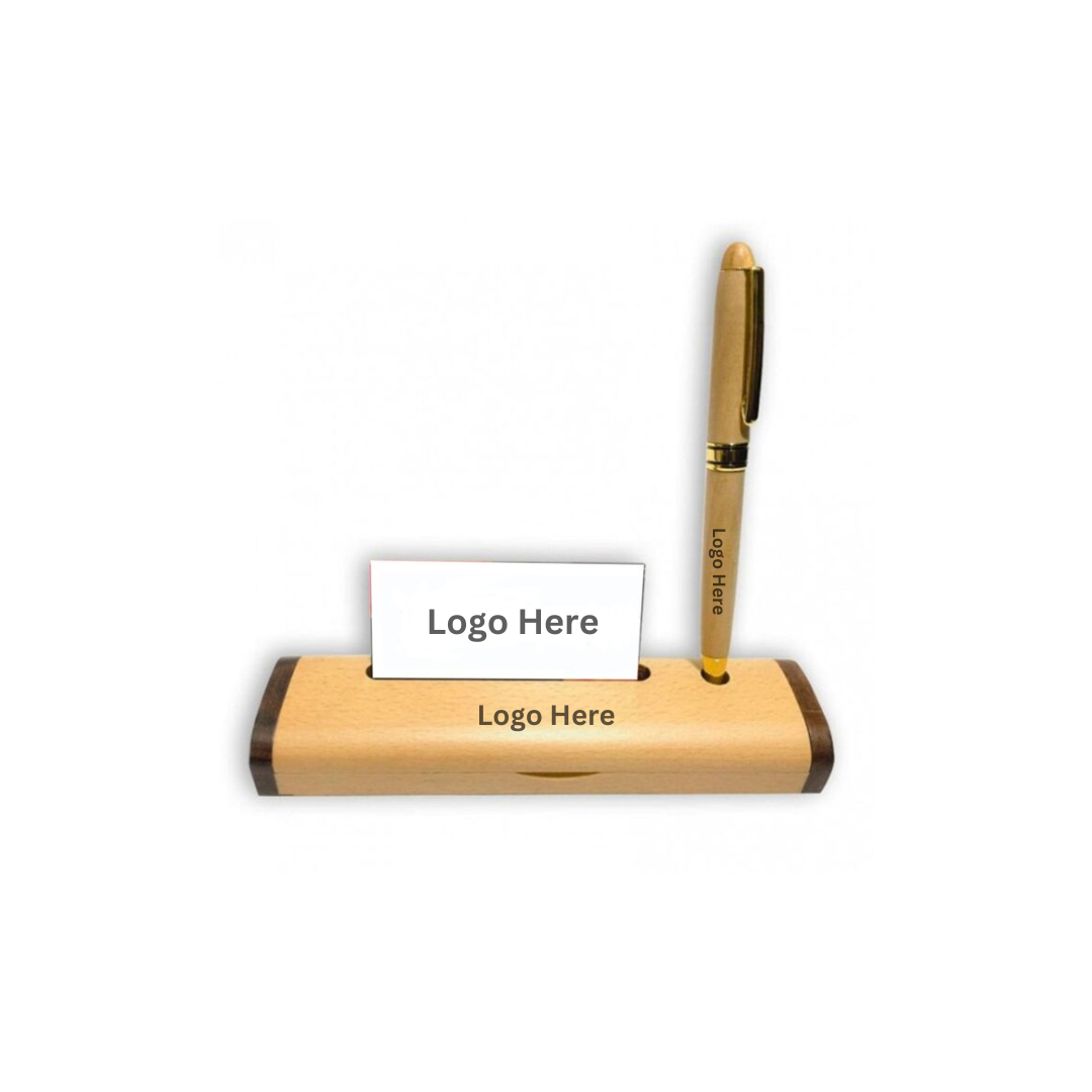 Wooden Pen & Cardholder