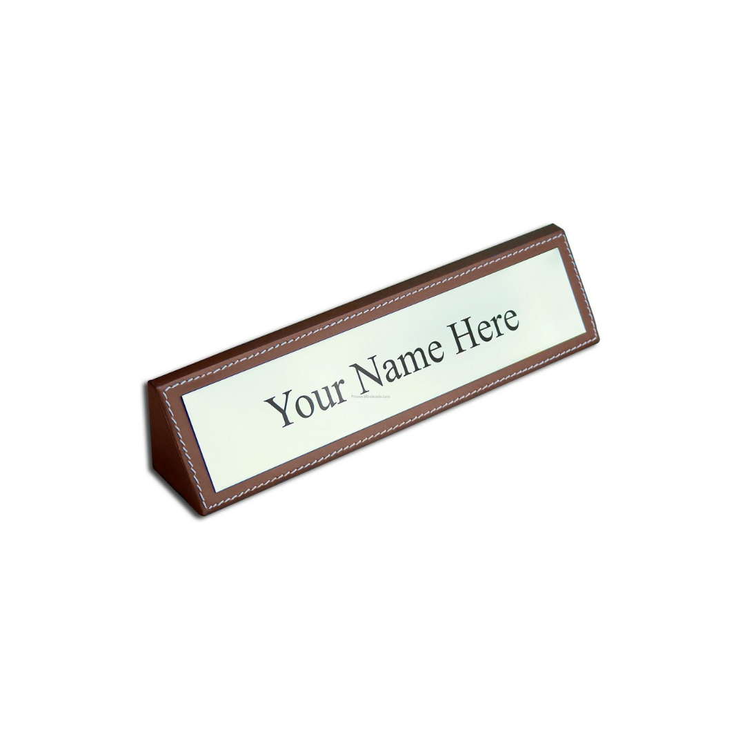 Wooden Table Nameplate